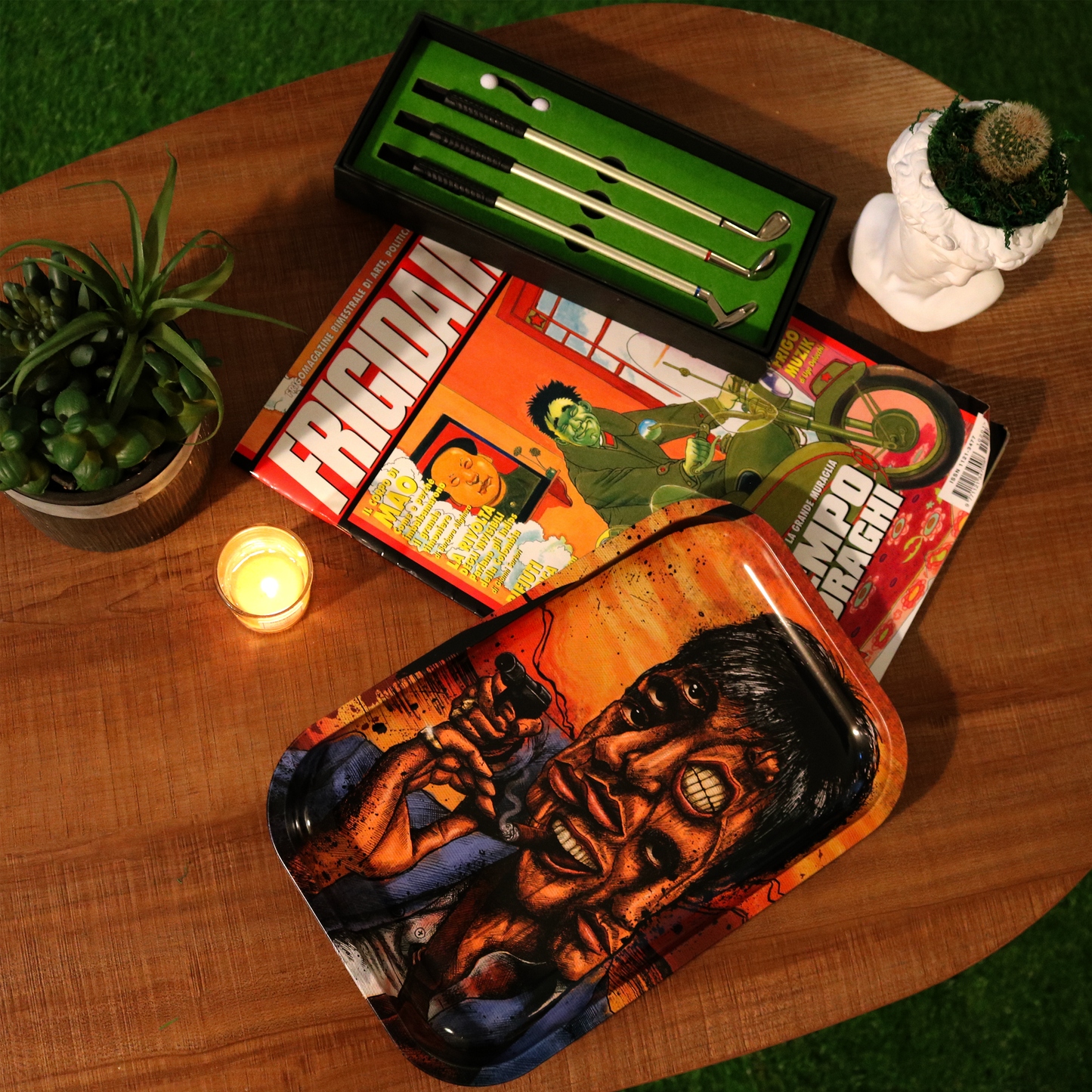 SCARFACE ROLLING TRAY